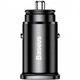 Автомобільний зярядний пристрій Baseus Square Metal 1USB+Type-C QC (5A) (PPS-30W-MAX) (CCALL-AS01) Black - зображення 5