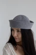 Панама матроса с шерсти D.Hats серого цвета с разрезом - изображение 2