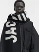 Женский шарф с логотипом JACQUEMUS с бахромой Черный - изображение 2