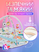 Развивающий коврик для детей малыша ребенка новорожденных от 3 месяцев младенца A1 с дугами игровой мягкий на пол детские развивающие игровые коврики (BabyMat-3M) - изображение 3