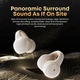 Бездротові bluetooth навушники Langsdom TS18 Ear Clip Biege - зображення 6
