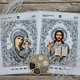 Набор для вышивания бисером Венчальной пары икон ARHIBIS Богородица и Иисус Христос 23х19 см (А4Р_628-624) - изображение 1