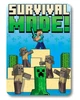 Дитячий флісовий плед Minecraft Майнкрафт Режим виживання, розмір 100х140 см, принт 690 - зображення 1