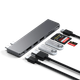 Адаптер Satechi Aluminum USB-C Pro Hub Slim Adapter Space Gray (ST-HUCPHSM) - изображение 8