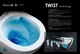 Унитаз подвесной IMPRESE Vltava Twist с сиденьем Soft Close дюропласт - изображение 3