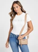 Сумка кросс-боди через плечо женская маленькая Guess 586812322 Коричневая (1159820107) - изображение 2