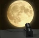 Проекционный аккумуляторный ночник проектор луны на потолок и стену Moon Projector 3698 Черный - изображение 3