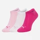 Набор мужских носков коротких хлопковых Puma 906807 39-42 3 пары Розовый/Белый (8718824270883) - изображение 1