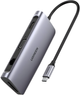 USB Хаб концентратор Ugreen 9 в 1 HDMI VGA RJ45 SD TF USB 3.0 PD 100 W док-станція - зображення 1