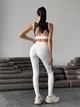 Комплект женский спортивный (лосины, топ и кофта) Nova Vega S белый 5099152075-1313291 - изображение 5