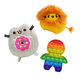 Набор Мягкая игрушка Pusheen cat лев 10х7см Пушин Кот c пончиком 15х12см и Pop It Человечек v-12418 - изображение 1