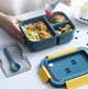 Ланч бокс одноуровневый герметичный на 3 отделения с вилкой и ложкой 1200 мл Lunch (LB-40089) - изображение 7