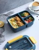 Ланч бокс одноуровневый герметичный на 3 отделения с вилкой и ложкой 1200 мл Lunch (LB-40089) - изображение 9