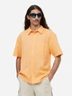 Рубашка летняя мужская H&M 061036745_apricot S Абрикосовая (6666000333827) - изображение 1