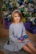 Платье ТМ Ластівка 23_1075 104 см вельветовое серое - изображение 1
