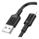 Кабель USB Borofone BX111, Lightning, 2.4A, Чорний - зображення 2
