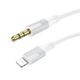 Аудио кабель Borofone BL19 Lightning – AUX 3.5мм 1 м White (34362_3340062) - изображение 1