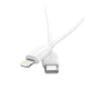 Кабель usb borofone bx19 type-c to lightning 20w белый - изображение 4