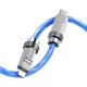 Кабель USB Hoco U113 Solid PD20W Silicone Type-C to Lightning Колір Синiй - изображение 3