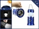 Фонарь для кемпинга с аккумулятором SH 5800/ 2025 Solar фонарик USB на солнечной батарее с ручкой синий - изображение 6