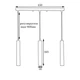 Светильник подвесной MSK Electric Tube NL 3522-3 BN - изображение 2