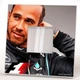Декоративне дзеркало «Льюїс Хемілтон. Lewis Hamilton. Формула 1. F1» подарунок для фанатів автоперегонів, прикраса спальні - зображення 2