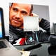 Декоративне дзеркало «Льюїс Хемілтон. Lewis Hamilton. Формула 1. F1» подарунок для фанатів автоперегонів, прикраса спальні - зображення 3