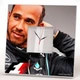 Настенные часы "Льюис Хэмилтон. Lewis Hamilton. Формула 1. F1" подарок для фанатов автогонок, украшение спальни - изображение 1