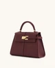 Женская сумка Jw Pei Elise Large Top Handle Bag - Claret (бордовая) - изображение 3