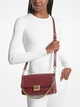Женская сумка Michael Kors Sonia Medium Leather Shoulder Bag (вишневая) - изображение 5
