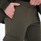 Зимові Чоловічі Штани Intruder Softshell на флісі / Утеплені брюки хакі розмір M - зображення 5