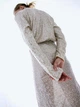 Боди-блузка женская H&M 061199877 M Светло-бежевый/Паетки (6666000341273) - изображение 2