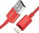 Кабель Baseus USB - Lightning 1м 2.4A Superior Red (CALYS-A09) - изображение 2