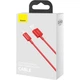 Кабель Baseus USB - Lightning 1м 2.4A Superior Red (CALYS-A09) - изображение 4