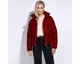 Жіноча стьобана велюрова куртка червоний 95_9D_404_3_XL, XL - изображение 1