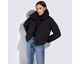 Жіноча стьобана куртка оверсайз чорний 95_9D_105_1_XL, XL - изображение 2
