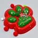 Новогодняя гигантская сквиш таба лапка котика антистресс большая 12 см XXL Зеленые на красном - изображение 2