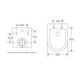 Унітаз підвісний із сидінням Soft Close Slim Duroplast Mixxus Premium Bevel-0301-R 515x355x365mm система змиву RIMLESS (MP6470) - зображення 6