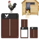 Автоматические двери для курятника Chicken House светочувствительные ворота для сельскохозяйственных животных / птиц от хищников, коричневый (94886111) - изображение 1