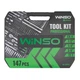 Профессиональный набор инструментов в кейсе Winso Pro 1/2", 1/4", 3/8" 72T, CR-V, 147ед. 924147 - изображение 2