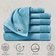 Набор 6 хлопковые полотенца Lacoste для ванной 138х76+76х40+33х33 см Heritage Anti-Microbial Supima Cotton Голубых (1159820860) - изображение 3