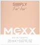 Woda toaletowa damska Mexx Simply 20 ml (3616305169129) - obraz 3