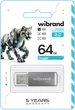 Флеш память USB Wibrand Cougar 64GB USB 2.0 Silver (WI2.0/CU64P1S) - изображение 2
