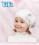 Шапка берет tutu 02961 52-56 Молочная - изображение 1