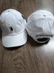 Кепка Бейсболка Мужская Женская Polo Ralph Lauren с тканевым ремешком белая с синим лого - изображение 3