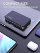 Зарядна станція 175W 6-Ports GAN Charger USB-C PD3.0+QC3.0 LED дисплей Black - зображення 9