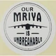 Етикетка біла кругла "Our Mriya is Unbreakable". Упаковка 50 шт., діаметр 50мм Упаковочка # 3775 - изображение 1