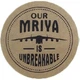 Етикетка коричнева кругла "Our Mriya is Unbreakable". Упаковка 50 шт., діаметр 50мм Упаковочка # 3905 - изображение 1