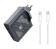 Зарядний пристрій Remax RP-U107 120W GaN Charger + 100W Cable Black - зображення 2