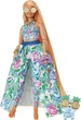 Кукла Barbie Extra шикарная Модница с оранжевыми волосами в платье с цветочным принтом HHN14 - изображение 2